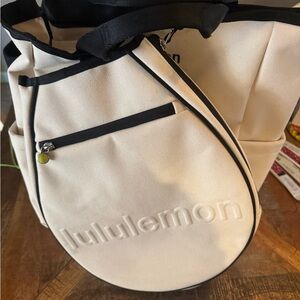 Lululemon Athletica Beige Tote with Black Trim